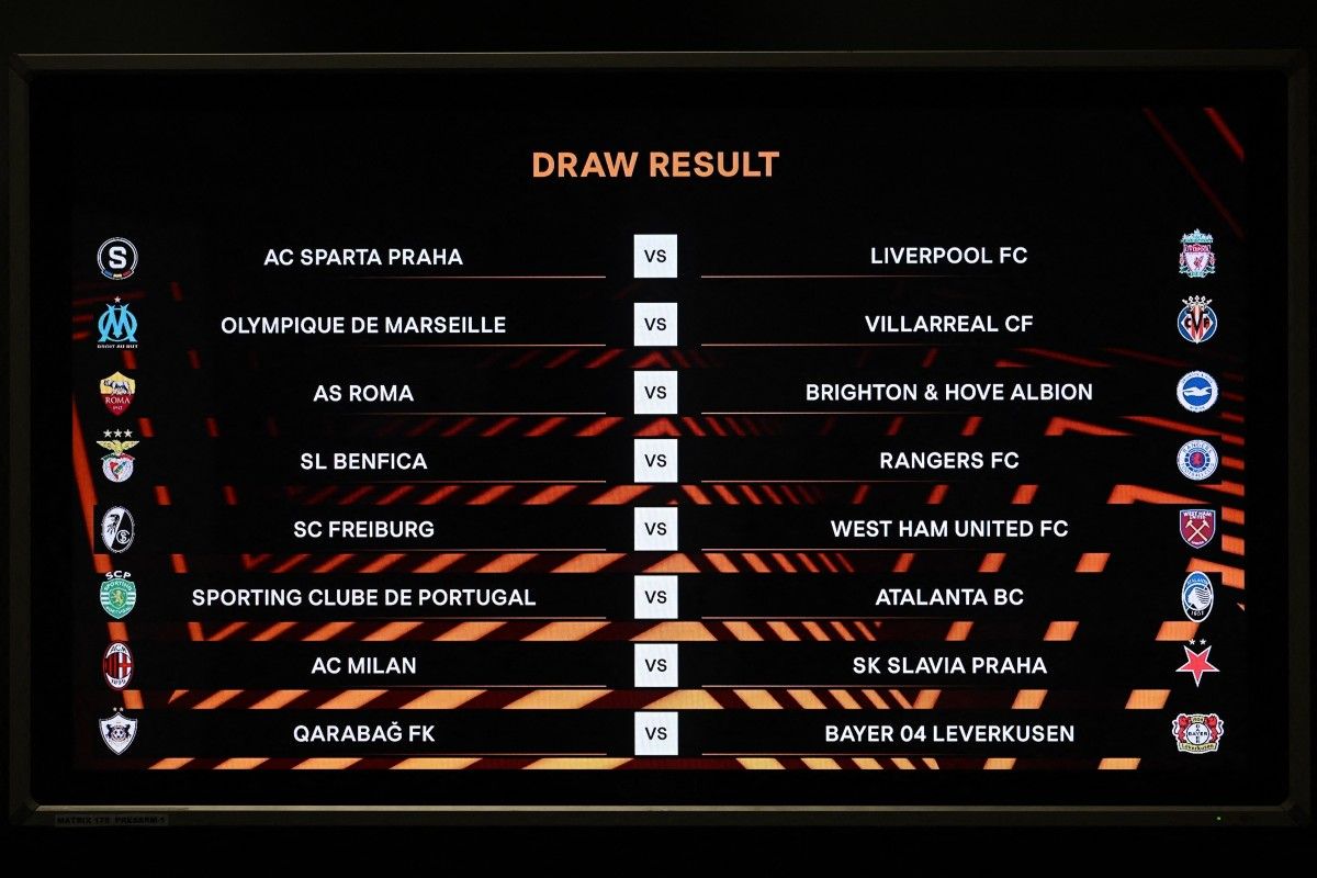 UEFA Europa League 2023 24 Round of 16 draw in full Al Bawaba